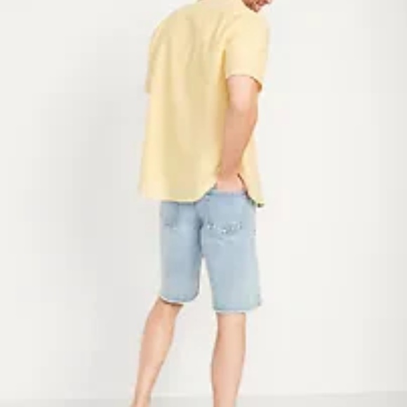 NEW OLD NAVY Men's Loose Rainbow Cut-Off Jean Shorts Pride 10" inseam sz 31 - Picture 3 of 17